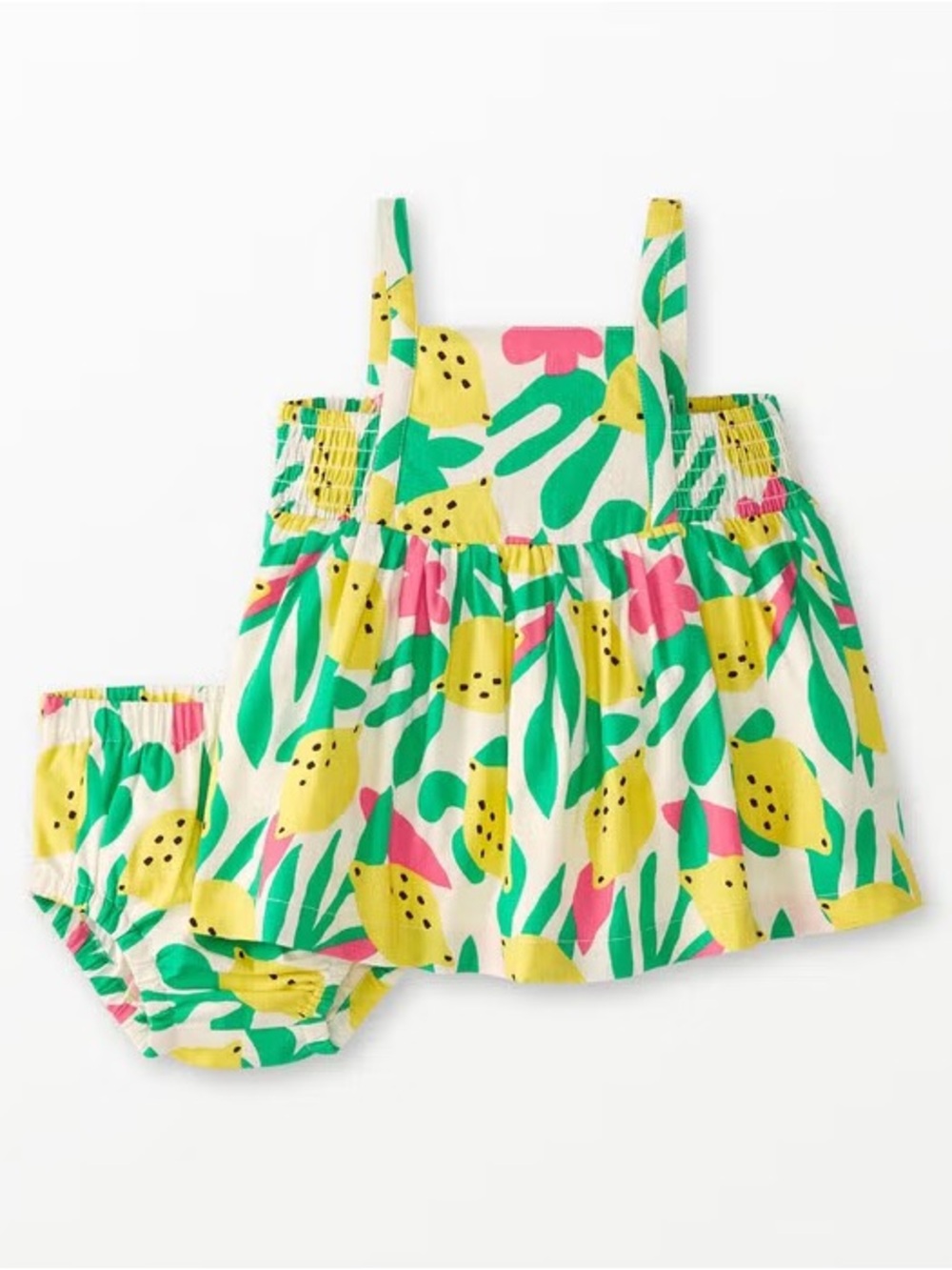 Hanna Andersson Baby Poplin Dress and Bloomer Set
